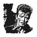 David Bowie, Billy Joel, Paul McCarty, Bob Dylan tattoo design idea