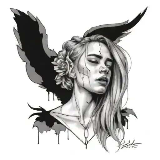 "what was I made for" by Billie Eilish  tattoo design idea