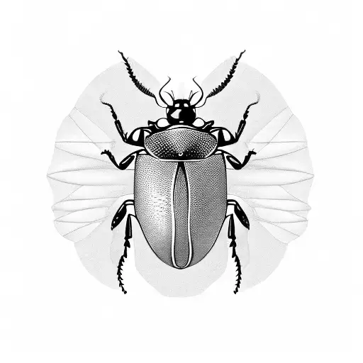 Egyptian beetle  tattoo design idea