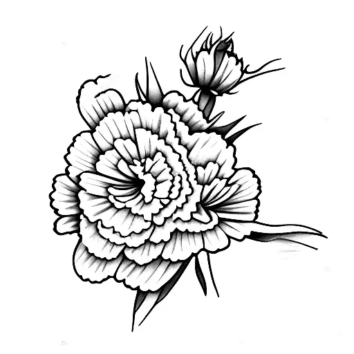 Carnation Flower Tattoo Stock Photos - Free & Royalty-Free Stock Photos  from Dreamstime