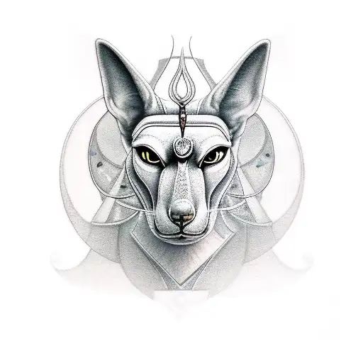 Anubis scales tattoo design idea