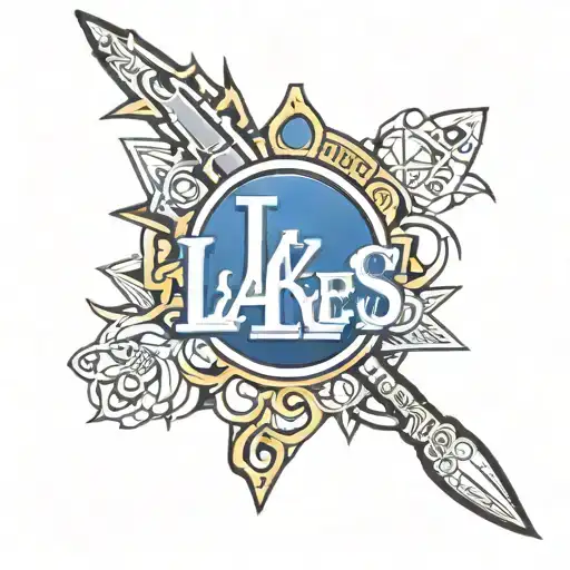 Los angeles Dodgers, Los Angeles Lakers tattoo design idea