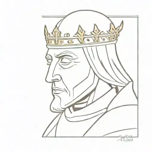 King Baldwin Iv With Mask To Show tattoo design idea