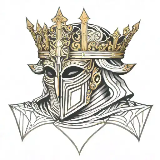 King Baldwin Iv With Mask only mask  tattoo design idea