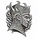 King Baldwin Iv With Mask only mask  tattoo design idea