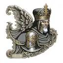 King Baldwin Iv With Mask only mask  tattoo design idea