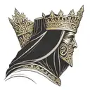 King Baldwin Iv With Mask only mask holding tattoo design idea