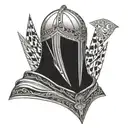 King Baldwin Iv With Mask only mask holding tattoo design idea