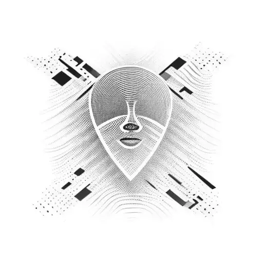 thumb print tattoo design idea