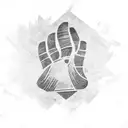 thumb print tattoo design idea