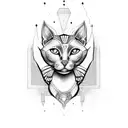 bastet sekhmet tattoo design idea