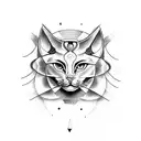 bastet sekhmet tattoo design idea
