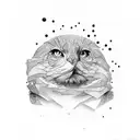 thumb print tattoo design idea