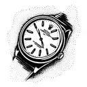 Rolex fire tattoo design idea