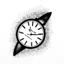 Rolex fire tattoo design idea