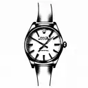 Rolex fire tattoo design idea