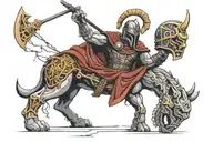gladiator tattoo design idea