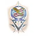 Black Lightning tattoo design idea