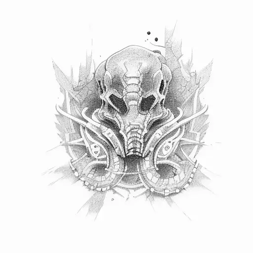 Toxic skull tattoo by Vainius Anomaly | Buddha tattoo design, Biomechanical  tattoo, Skull tattoos