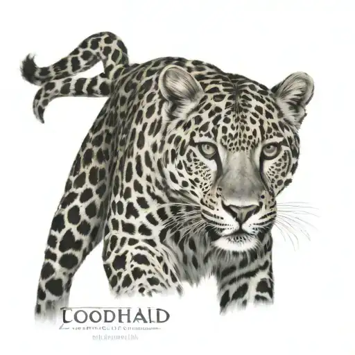 leopard print with the names joshua and cole in the middle  tattoo design idea