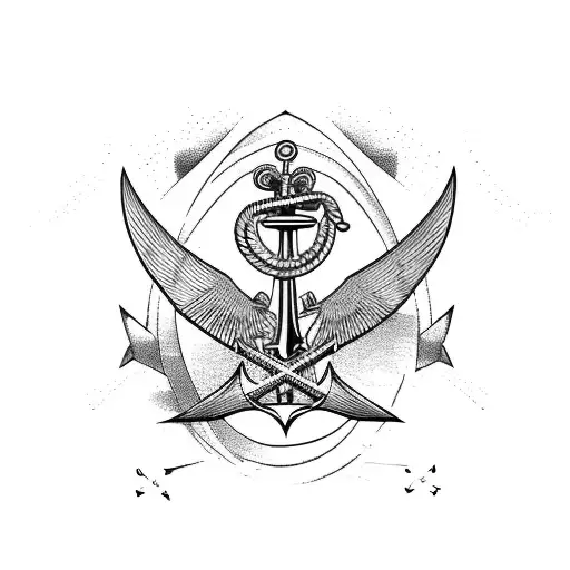 sleeve naval theme incorporating 4 swallows, a hula girl, palm trees, an anchor, a submarine  tattoo design idea