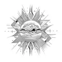 Camera and the sun memorial tattoo design idea