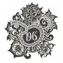 1976 written tattoo design idea