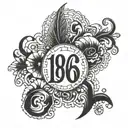 1976 written tattoo design idea