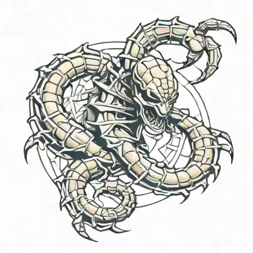 Scorpion Mortal Kombat character tattoo design idea