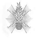 Pineapple tattoo design idea