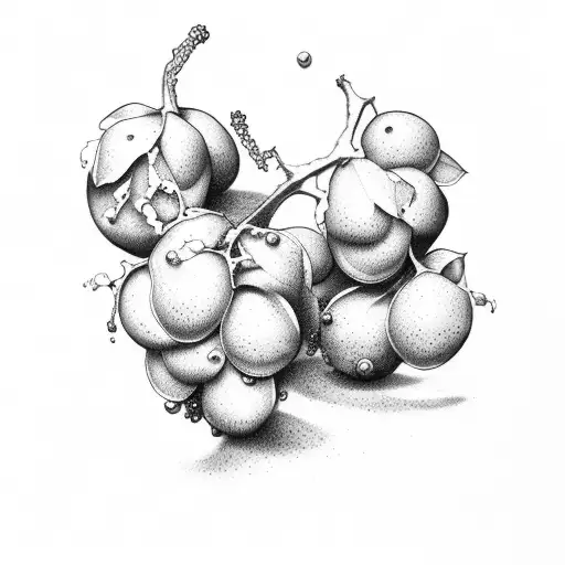 grape tattoo design idea
