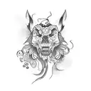 wine tattoo design idea