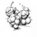 grape tattoo design idea