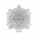Cosmic Aztec calendar merging with the universe tattoo design idea