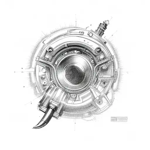 Turbocharger  tattoo design idea