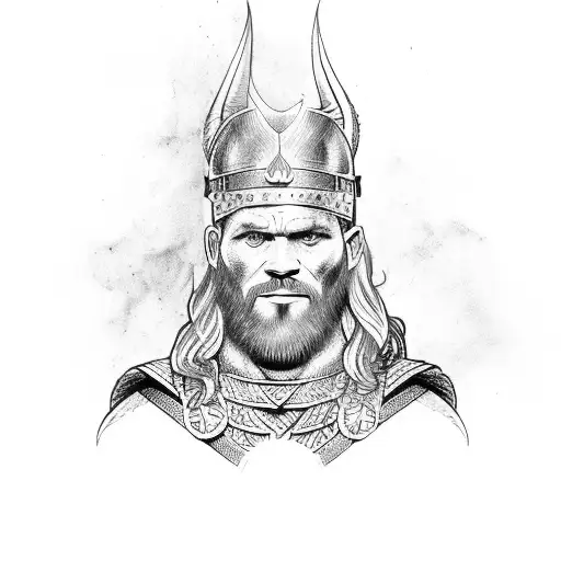 usmc Viking Thor floki tattoo design idea