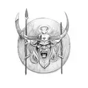 marine corps Viking Thor floki tattoo design idea