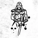 marine corps Viking Thor floki tattoo design idea