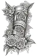 self harm symbolized by broken tattoo design idea