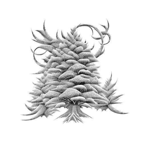 monkey puzzle tree  tattoo design idea