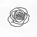 burning rose tattoo design idea
