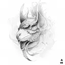 ange Gabriel  tattoo design idea