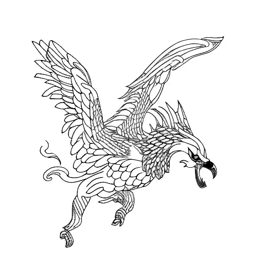 Griffin tattoo design idea
