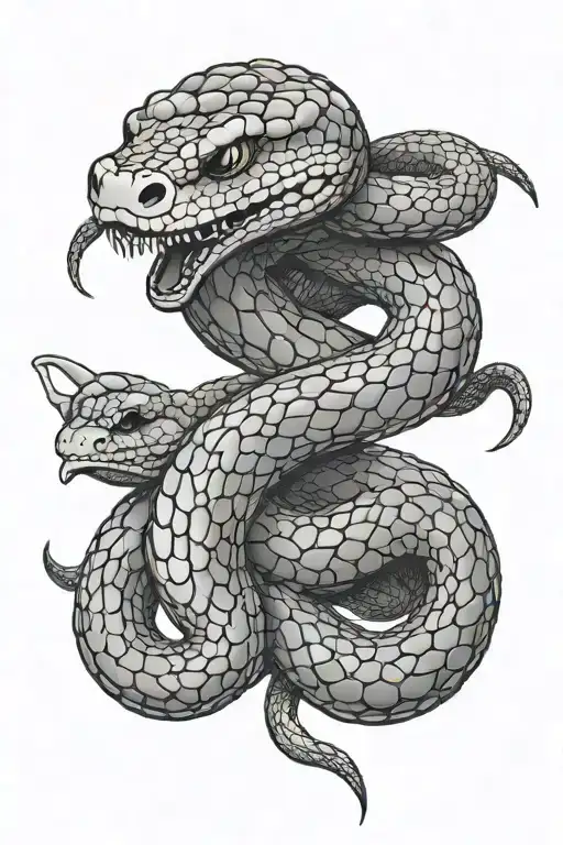snake join or die tattoo design idea