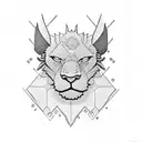 Lego simba  tattoo design idea