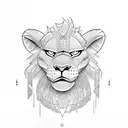 Lego simba  tattoo design idea