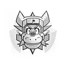 A gaming sleeve using Spyro, Crash Bandicoot, Metal gear solid, Monkey Island, Pokémon, Assassin's Creed, Mario, Portal  tattoo design idea