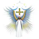 orthodox ethiopian angel tattoo design idea