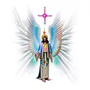 orthodox ethiopian angel tattoo design idea