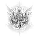 orthodox ethiopian angel tattoo design idea